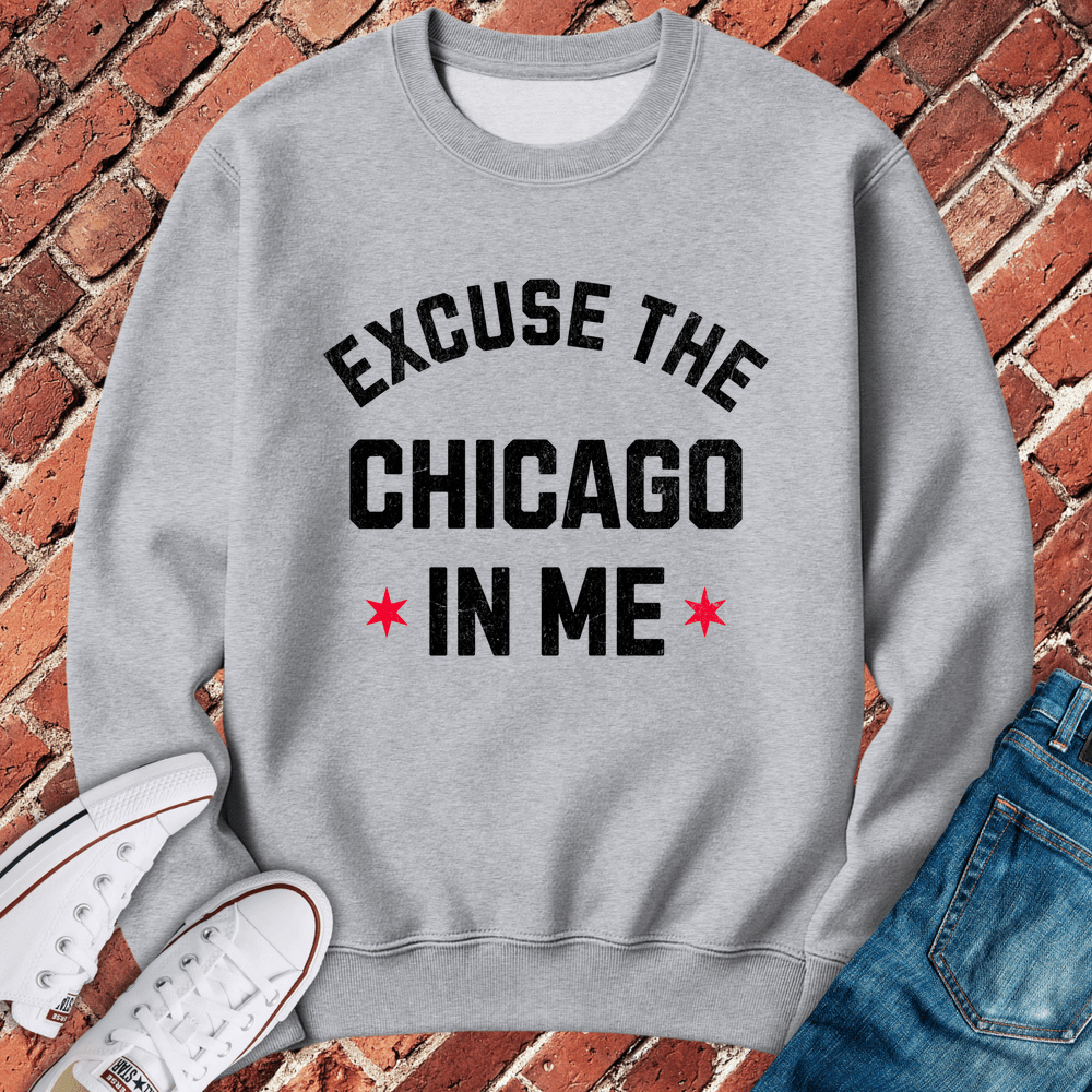 The Chicago In Me Crewneck - Sport Grey
