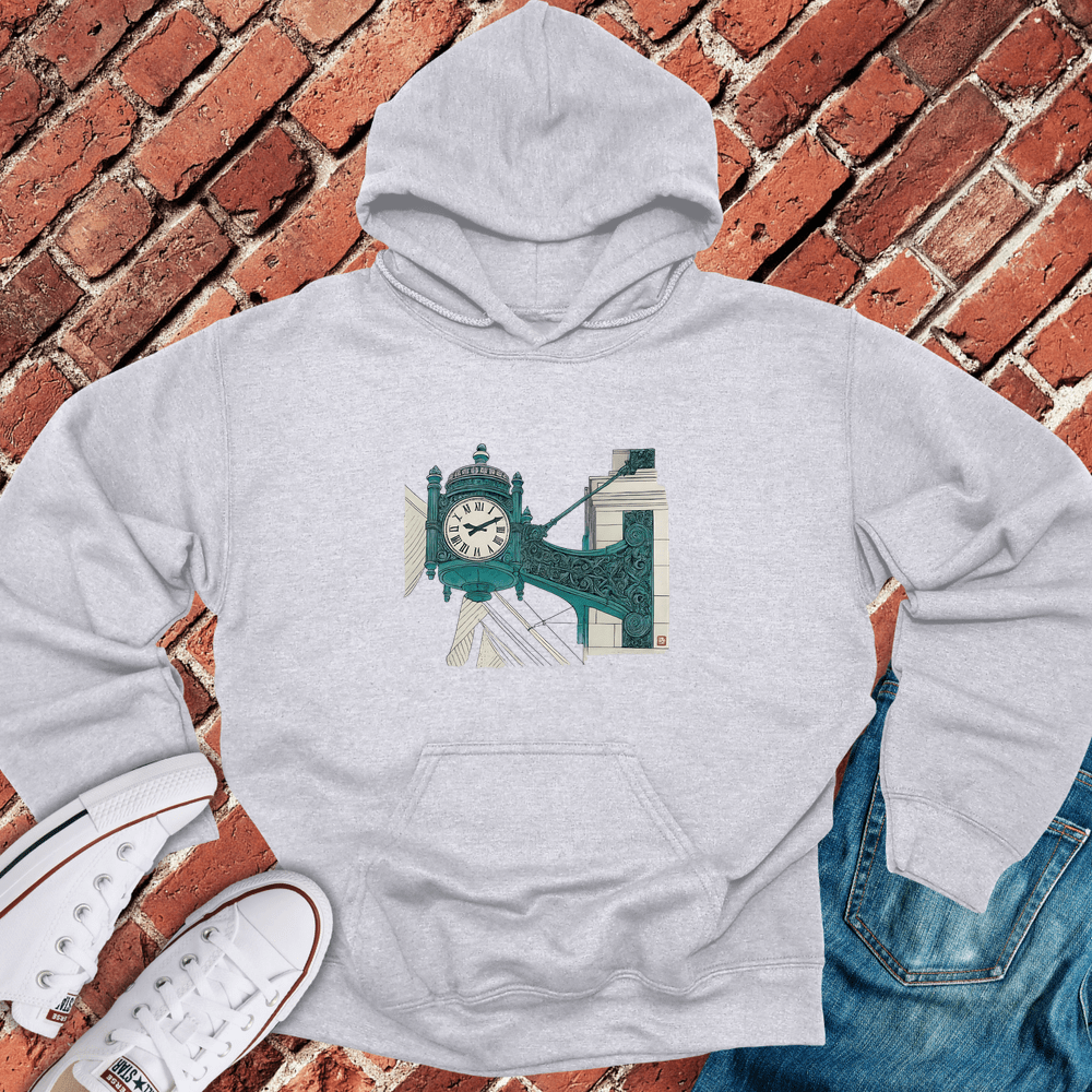 Marshall Clock Hoodie - Sport Grey
