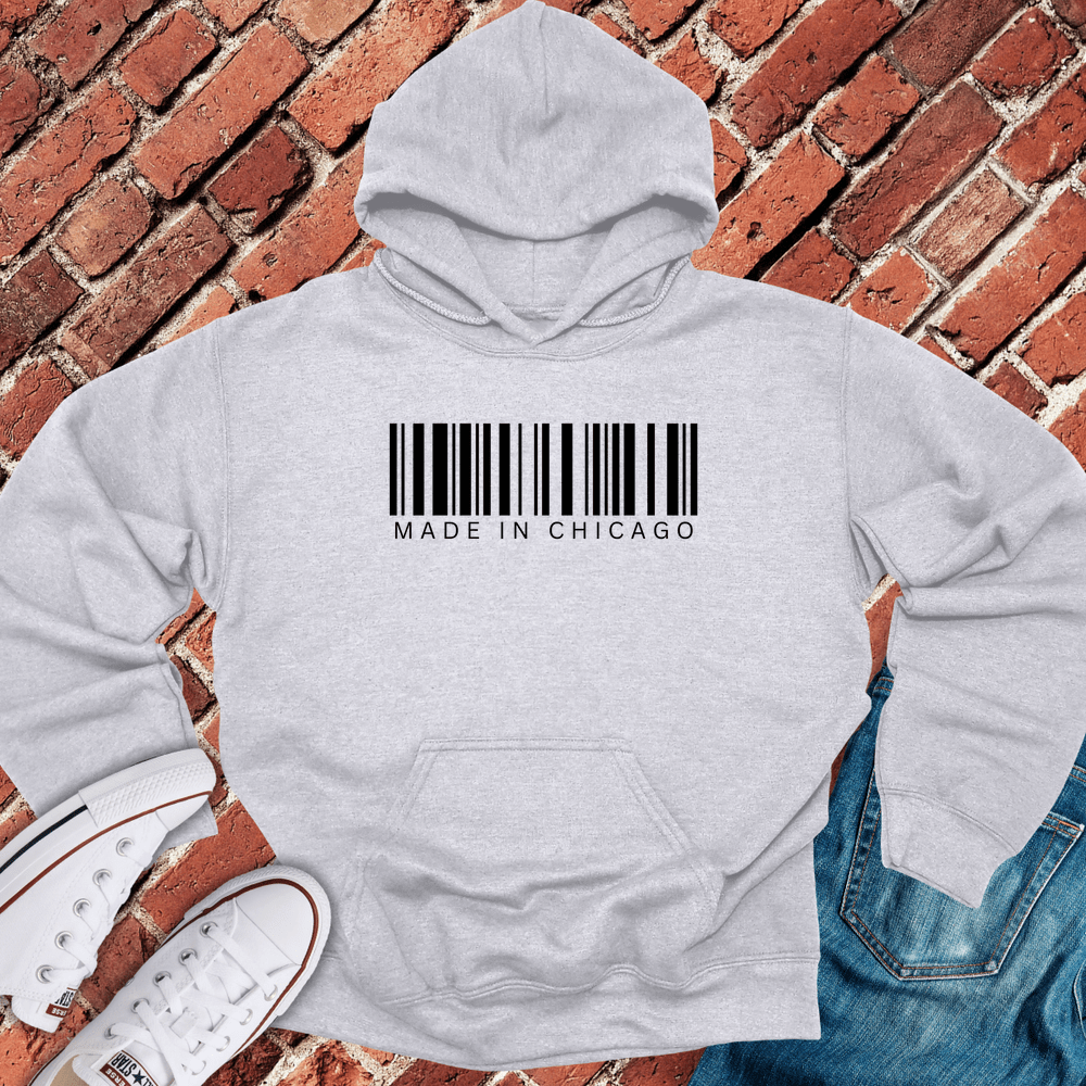 Chicago Barcode Hoodie - Sport Grey