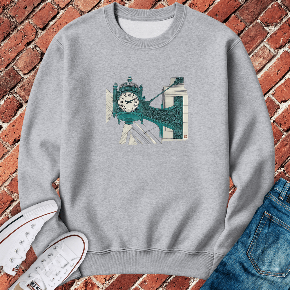 Marshall Clock Crewneck - Sport Grey