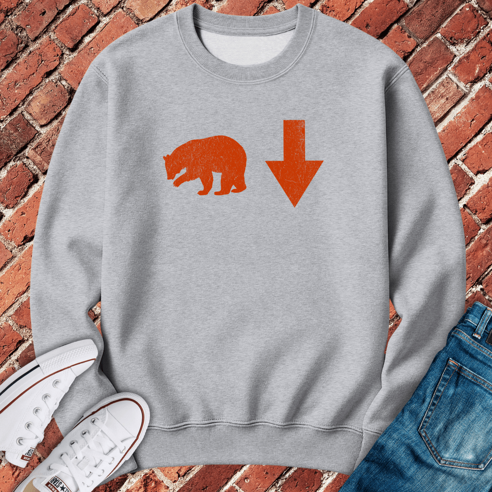 Bear Down Crewneck - Sport Grey
