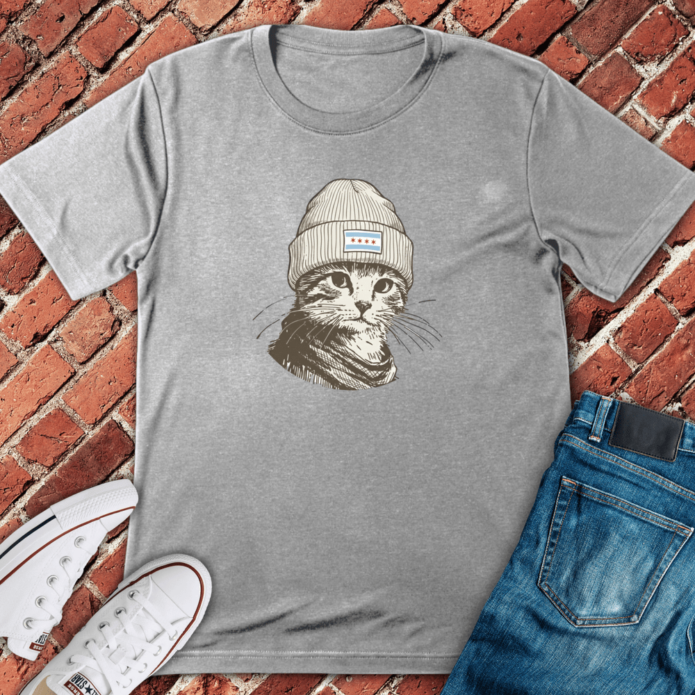Chicago Cat T-Shirt - Sport Grey