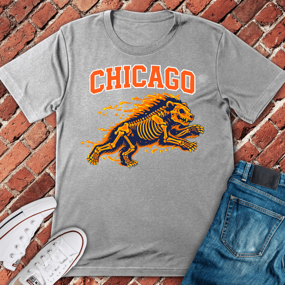 Inferno Bear T-Shirt - Sport Grey