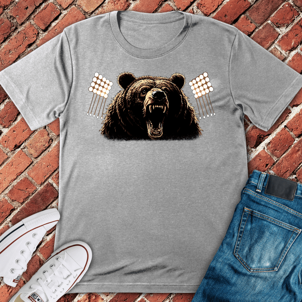 Gridiron Bear T-Shirt - Sport Grey