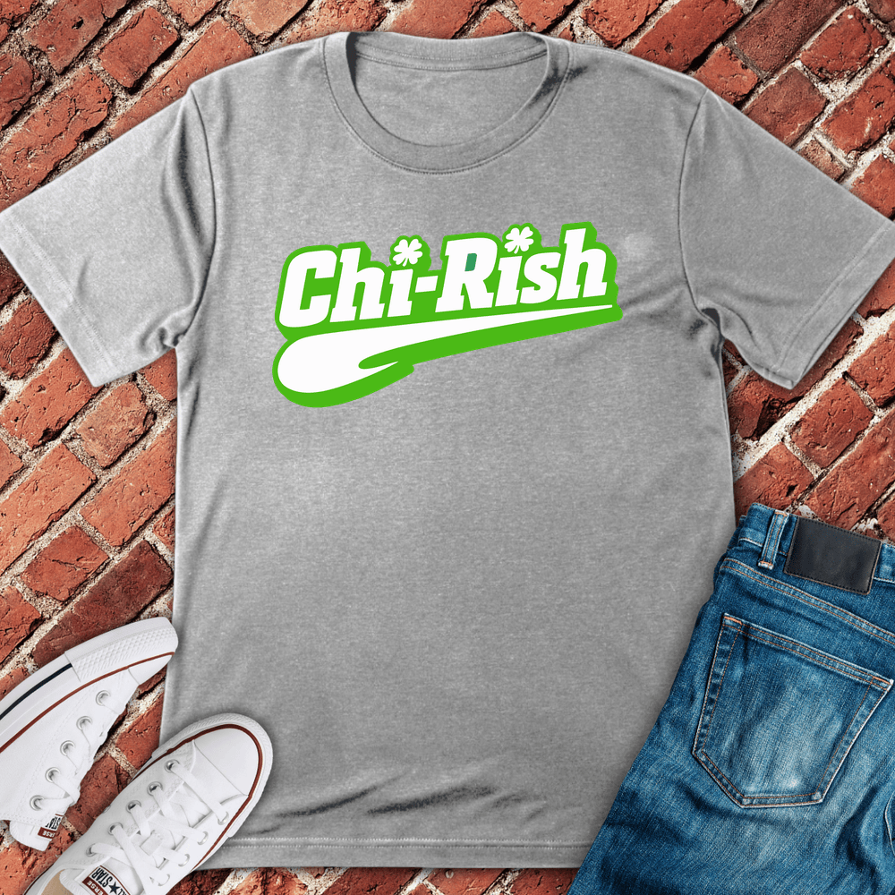 Chi Rish Script T-Shirt - Sport Grey