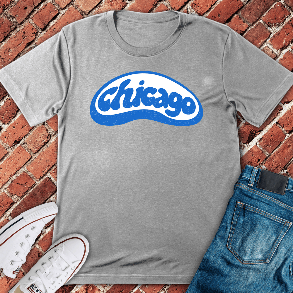 Chicago Script Badge T-Shirt - Sport Grey