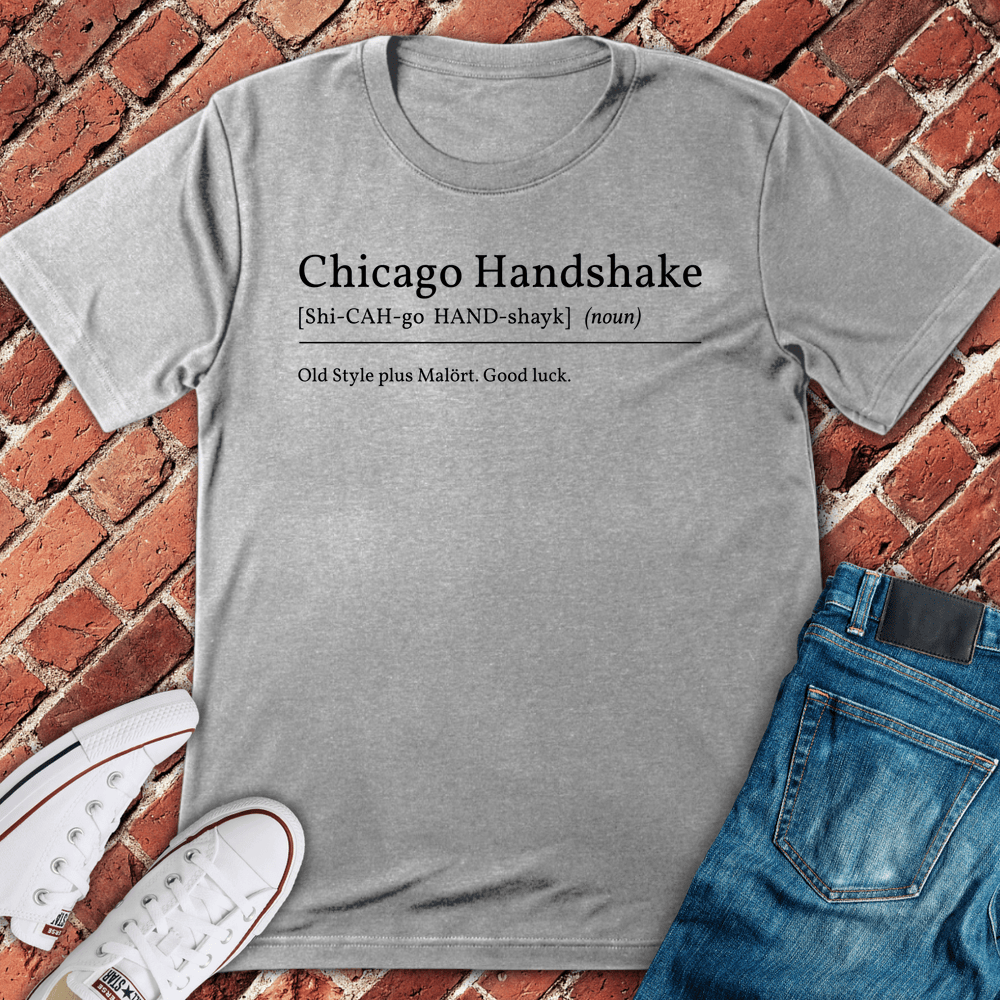 Chicago Handshake T-Shirt - Sport Grey
