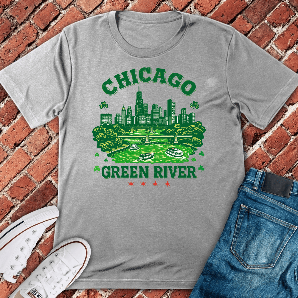 Chicago Green River T-Shirt - Sport Grey