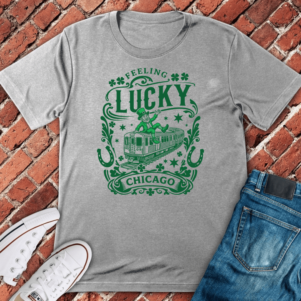 Lucky L Train T-Shirt - Sport Grey
