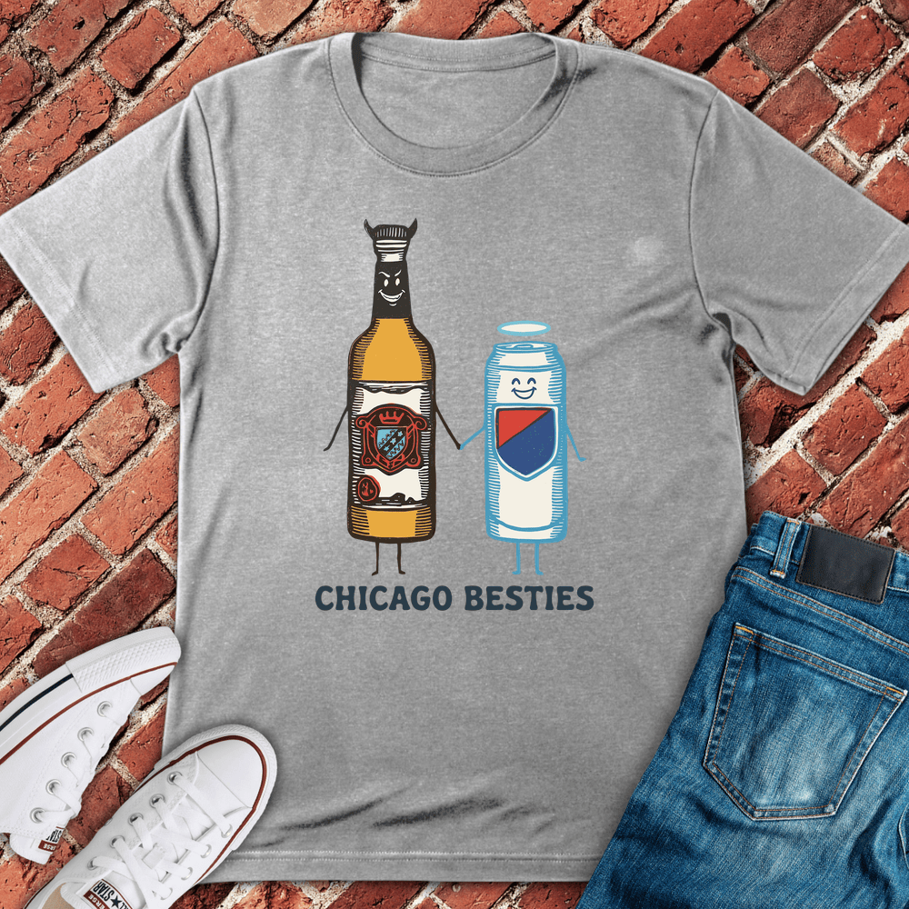Chicago Besties T-Shirt - Sport Grey