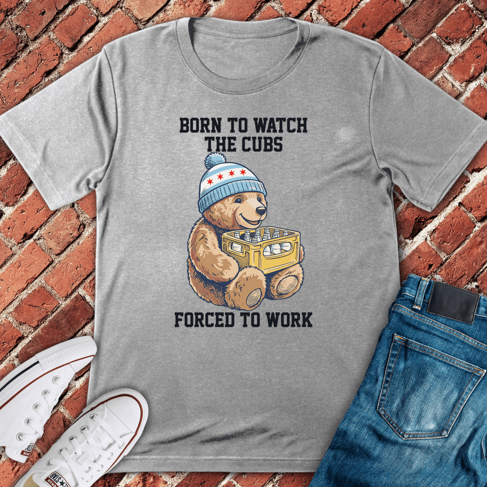 Born Cubs Forced Work T-Shirt - Sport Grey