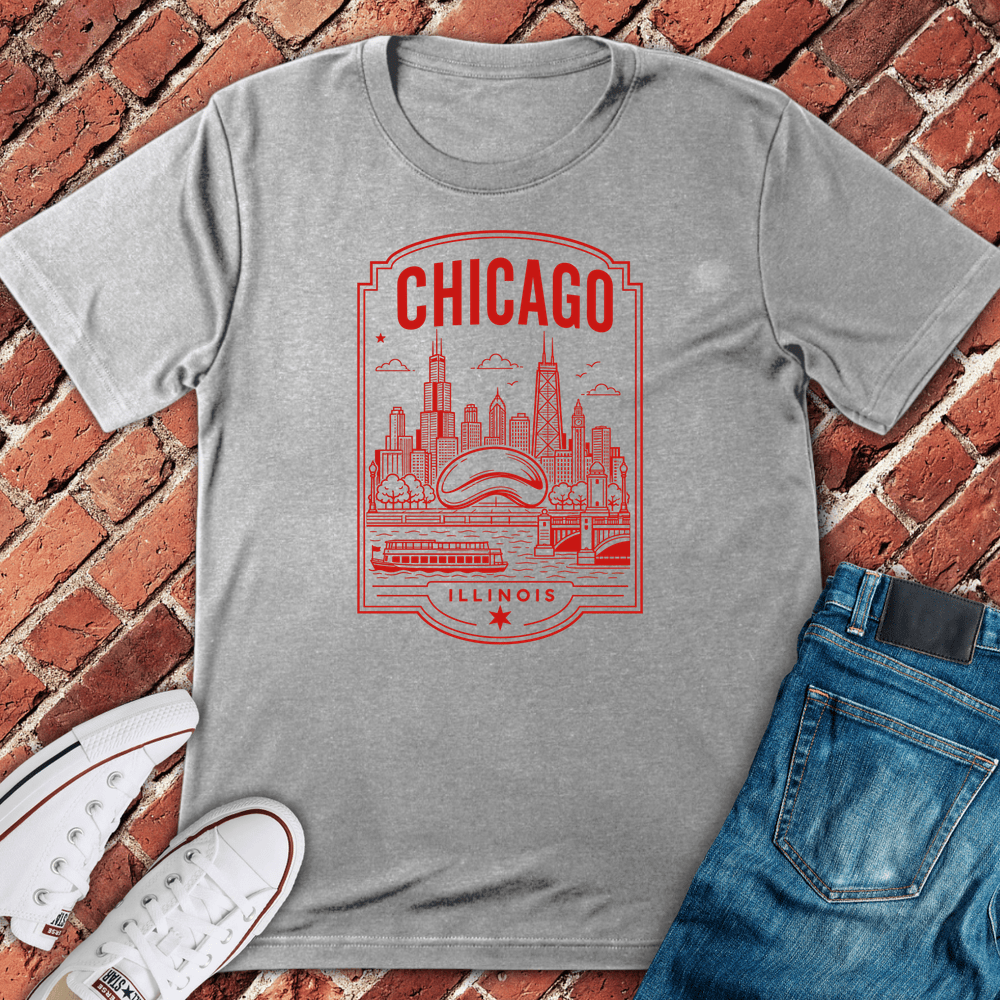 Chicago Emblem T-Shirt - Sport Grey