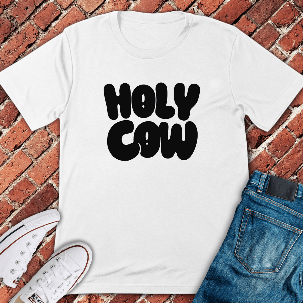 Holy Cow Bubble T-Shirt - White
