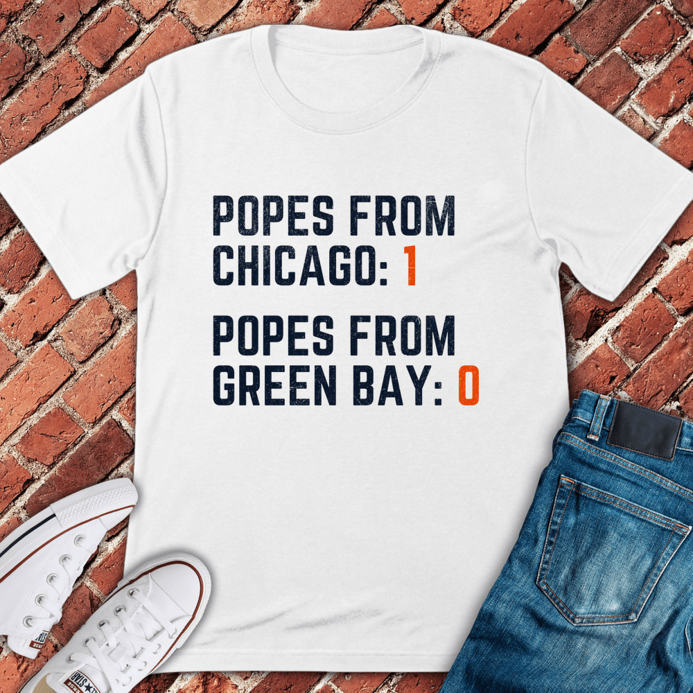 Popes From Chicago T-Shirt - White