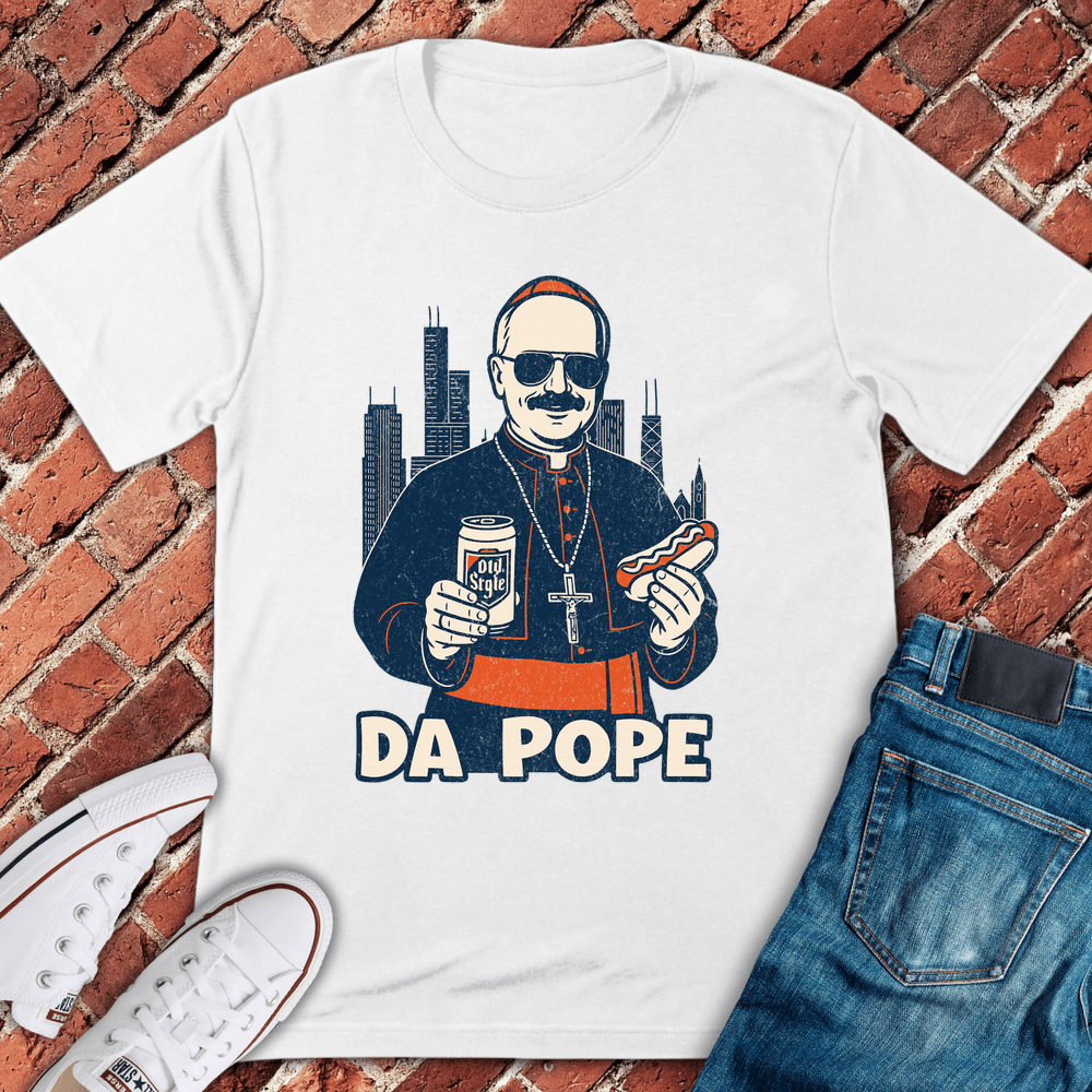 Da Chicago Pope T-Shirt - White