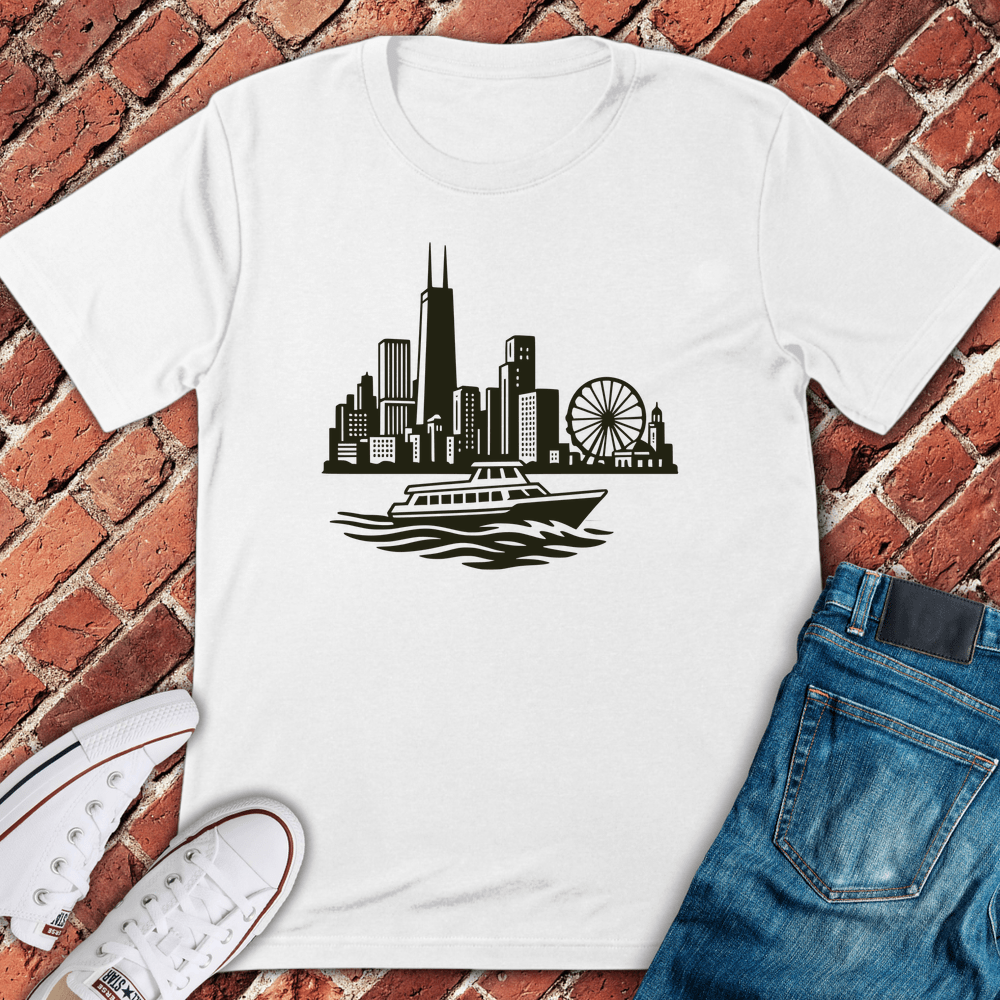 Skyline & Ferry T-Shirt - White