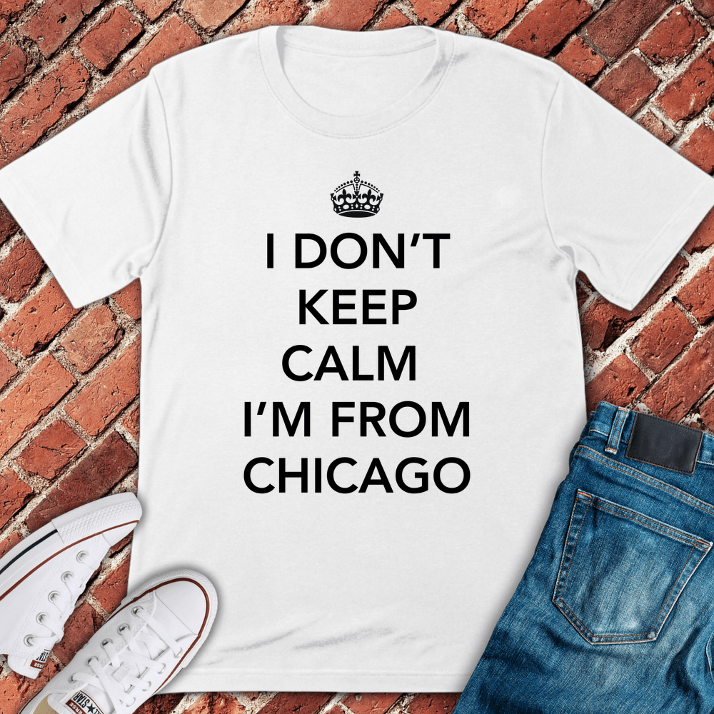 No Calm In Chicago T-Shirt - White