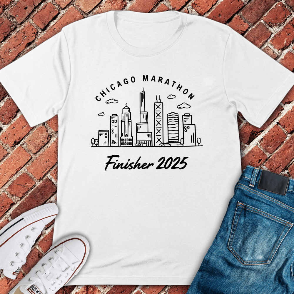 Marathon Finisher 2025 T-Shirt - White