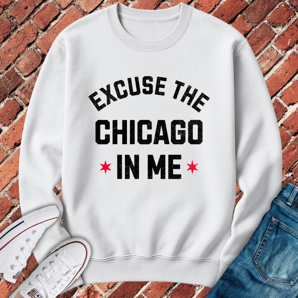 The Chicago In Me Crewneck - White