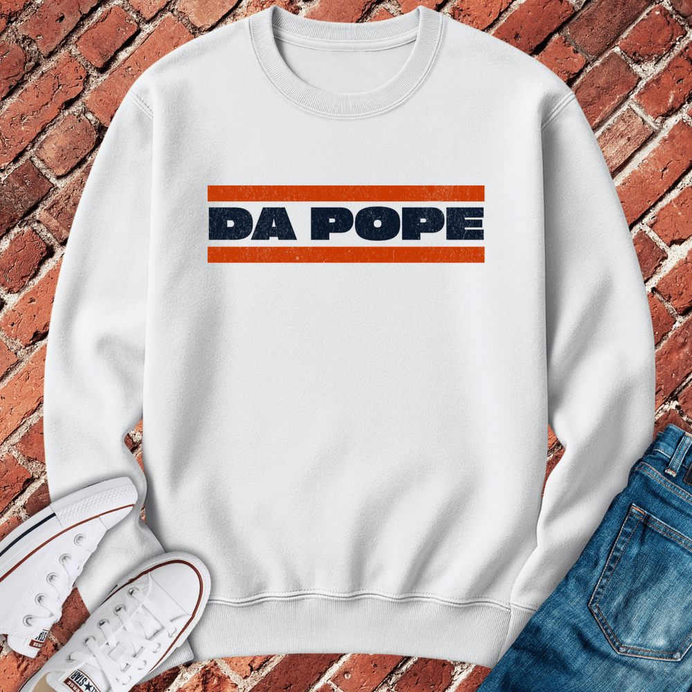 Da Pope Crewneck - White