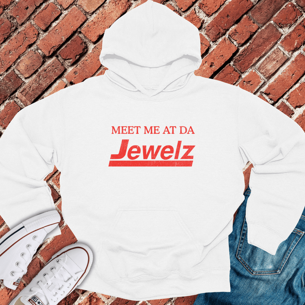 Meet Me At Jewelz Hoodie - White