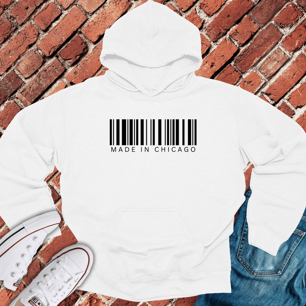 Chicago Barcode Hoodie - White