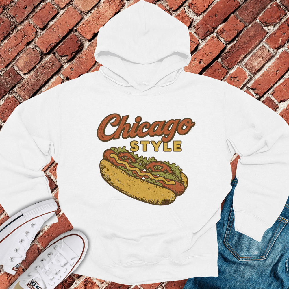 Chicago Style Hoodie - White