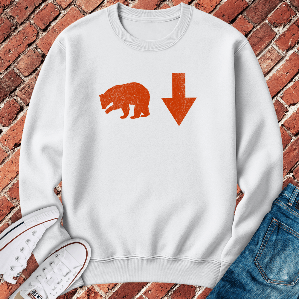 Bear Down Crewneck - White