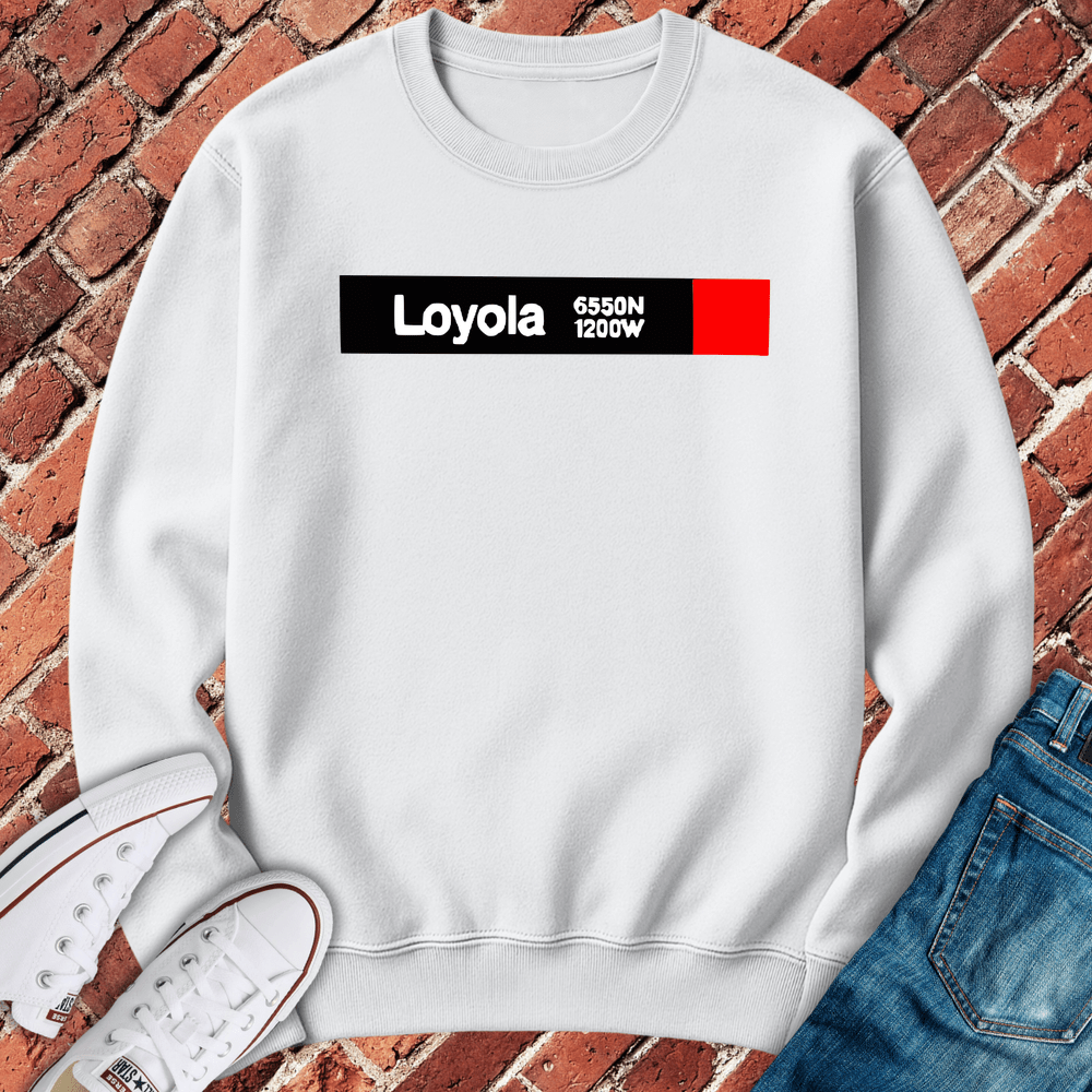 Loyola Crewneck - White
