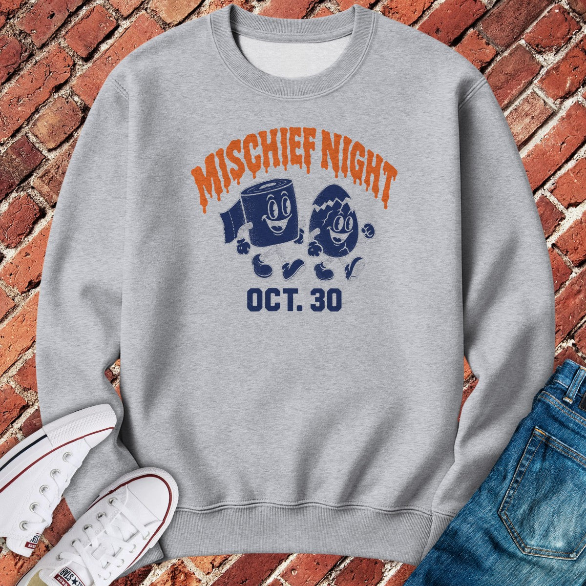 Mischief Night Crewneck - Sport Grey