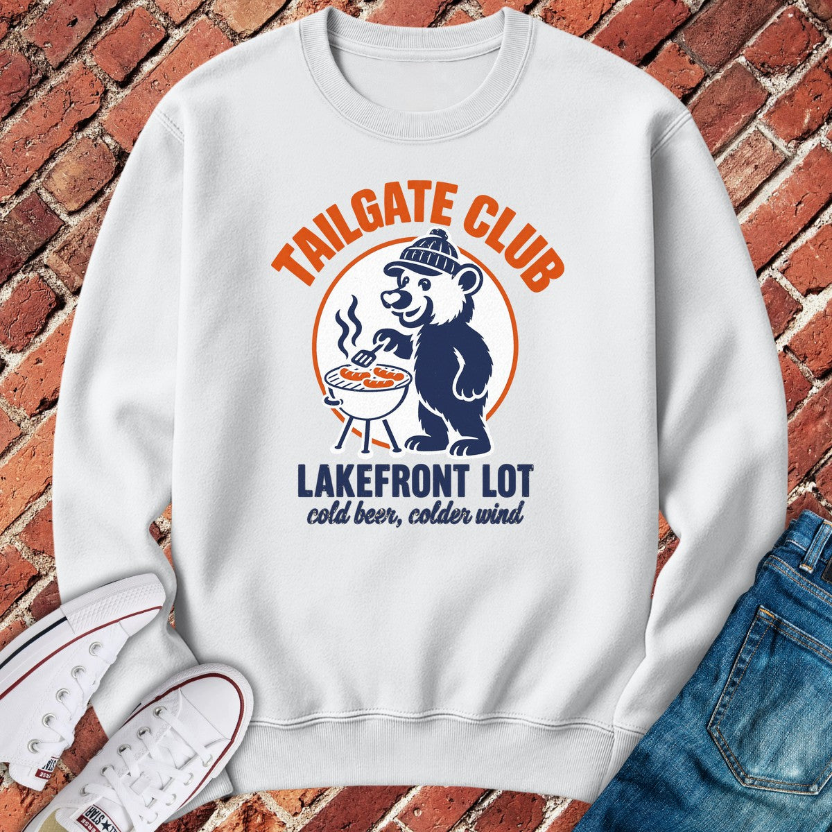 Tailgate Club Crewneck - White