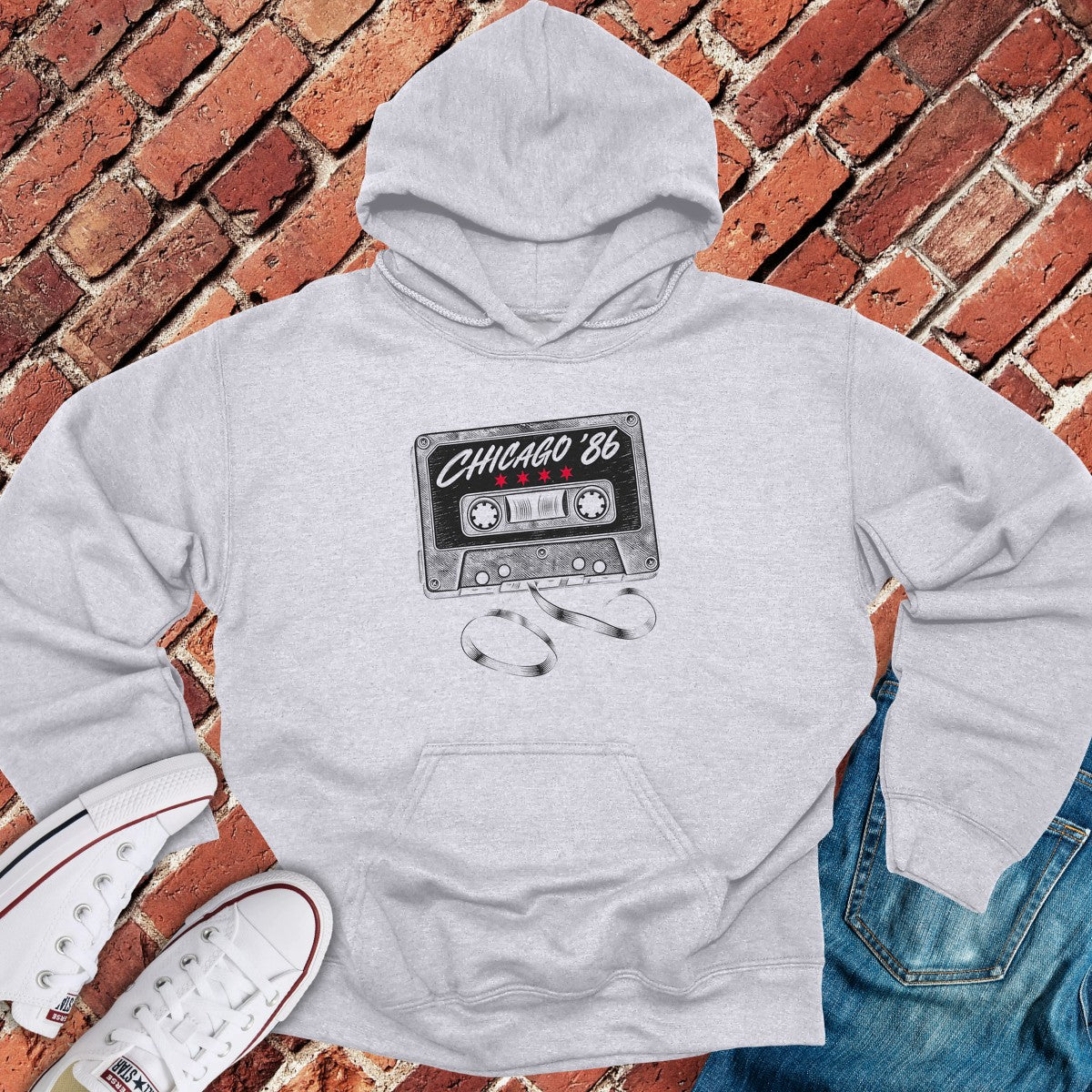 Chicago Mixtape Hoodie - Sport Grey