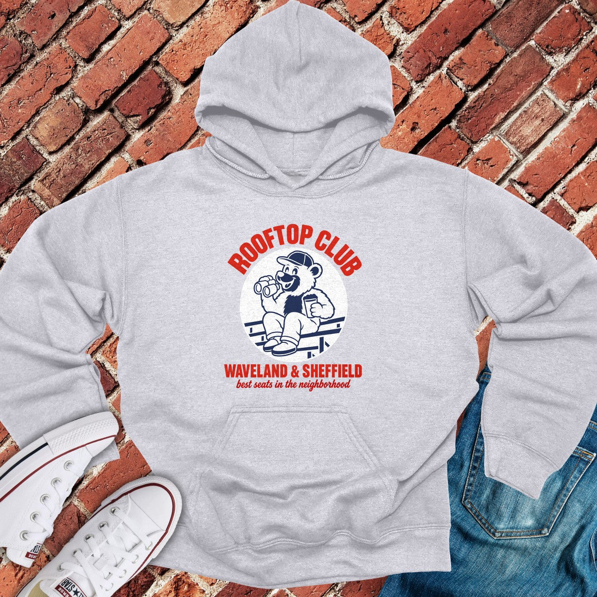 Rooftop Club Hoodie - Sport Grey