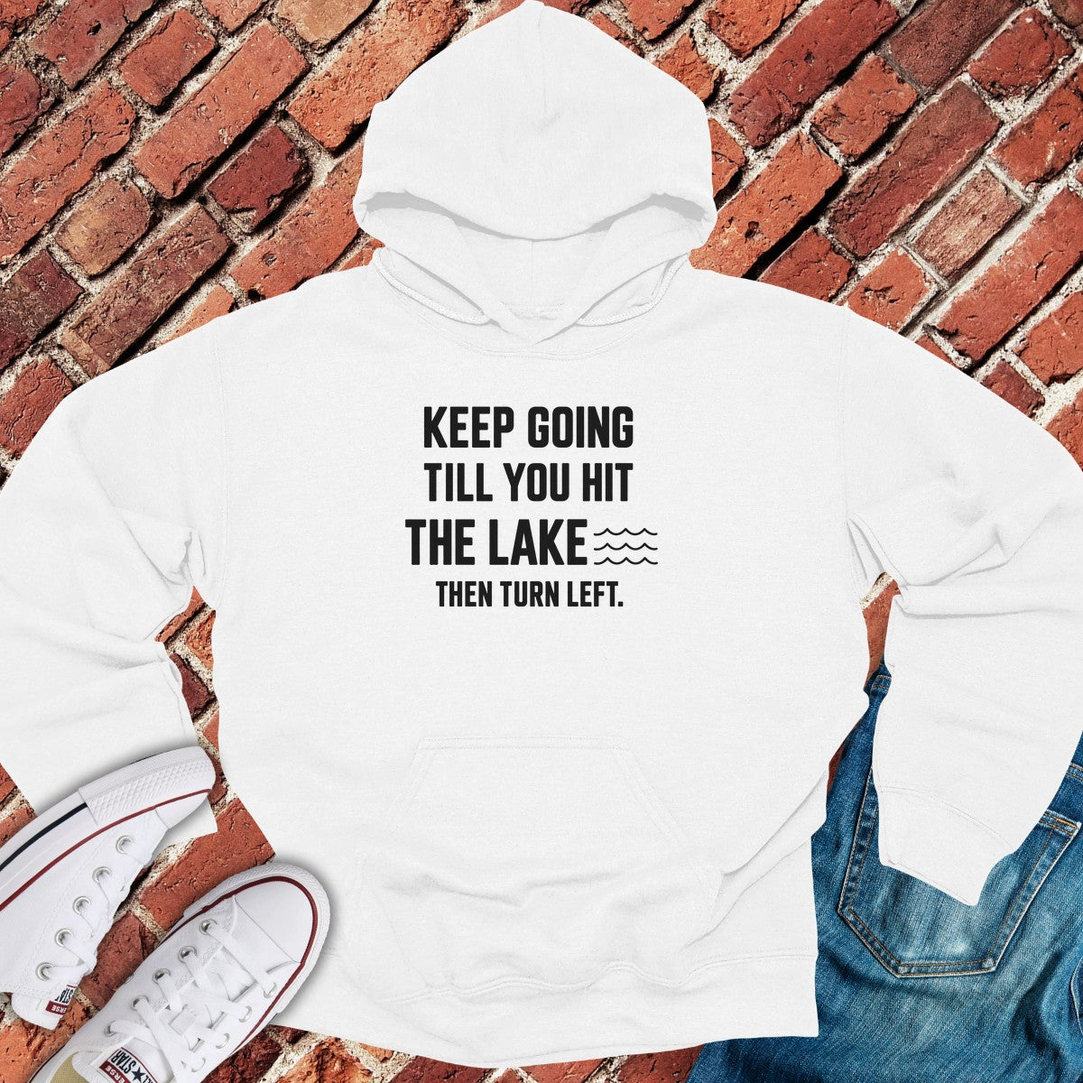 Turn Left Hoodie - White
