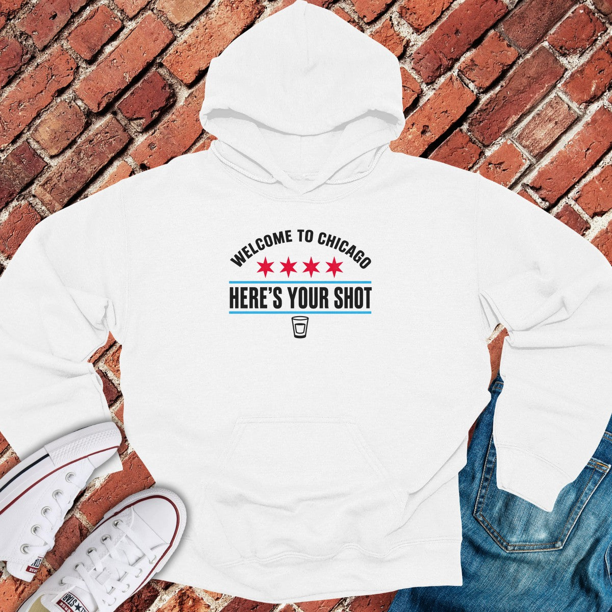 Welcome Shot Hoodie - White