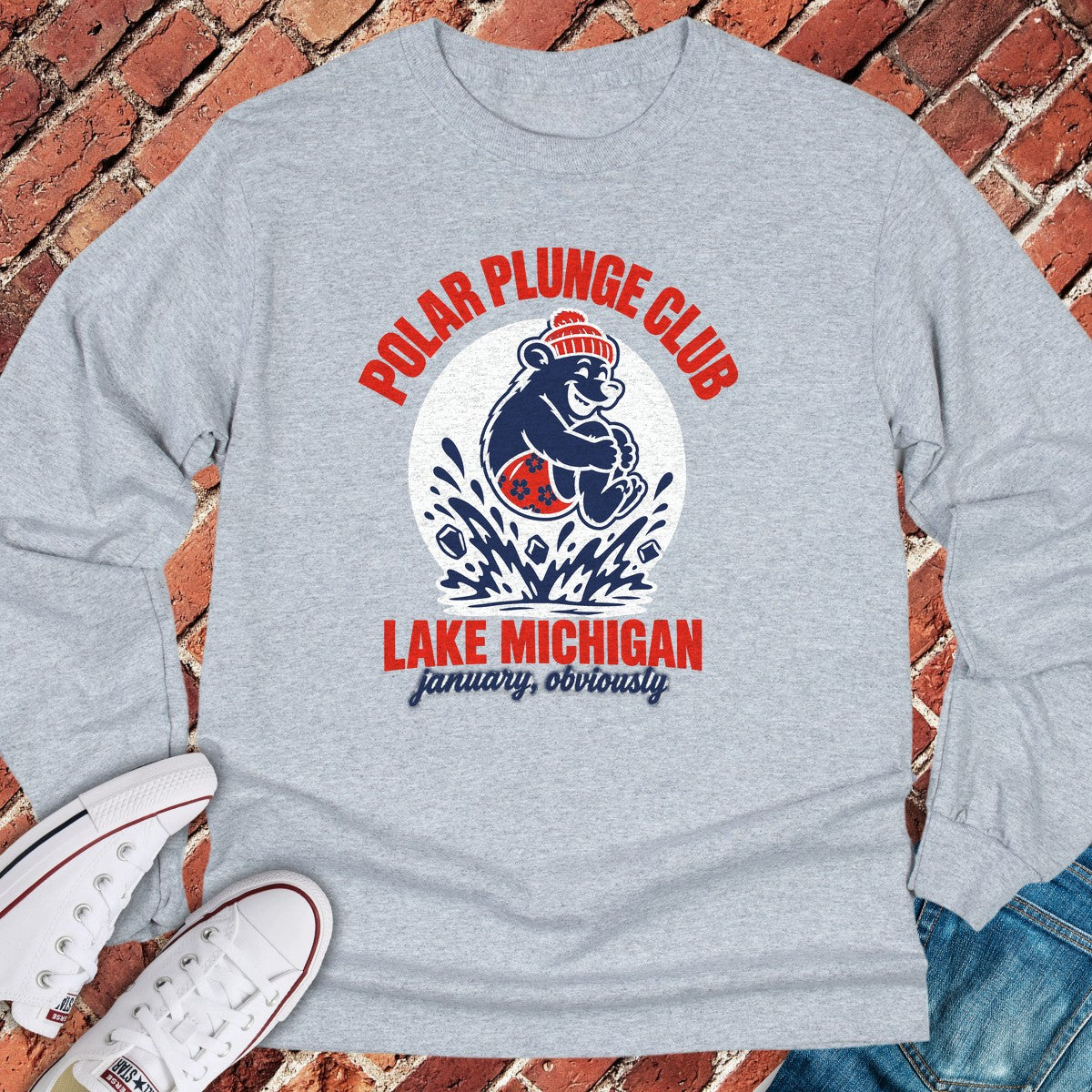Polar Plunge Long Sleeve - Sport Grey