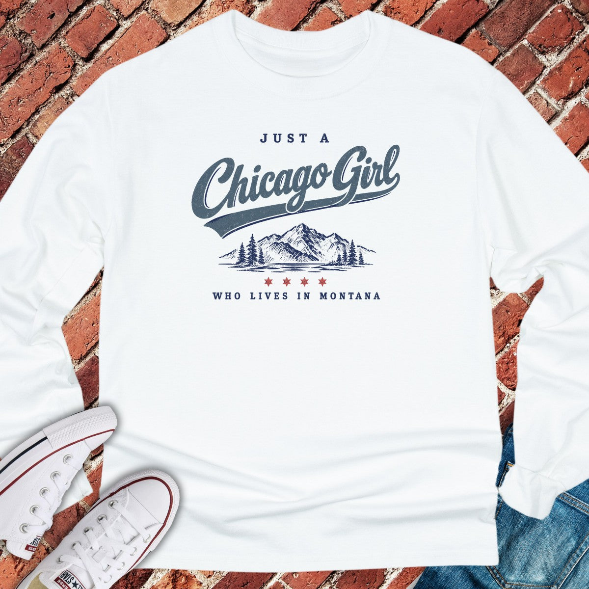 Montana Girl Long Sleeve - White