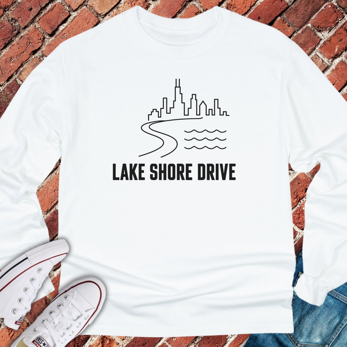 Shore Drive Long Sleeve - White