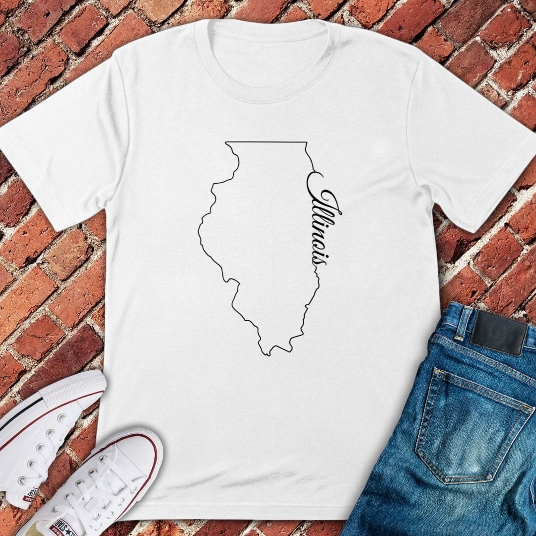 Minimalist Illinois State T-Shirt