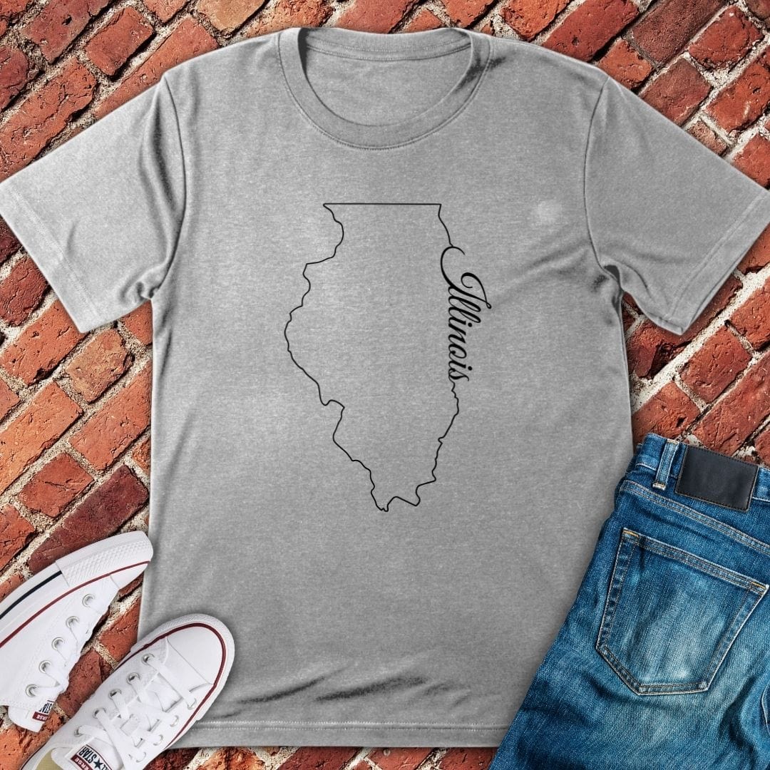 Minimalist Illinois State T-Shirt