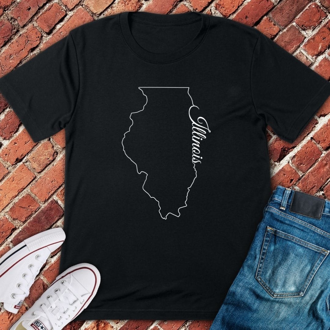 Minimalist Illinois State T-Shirt