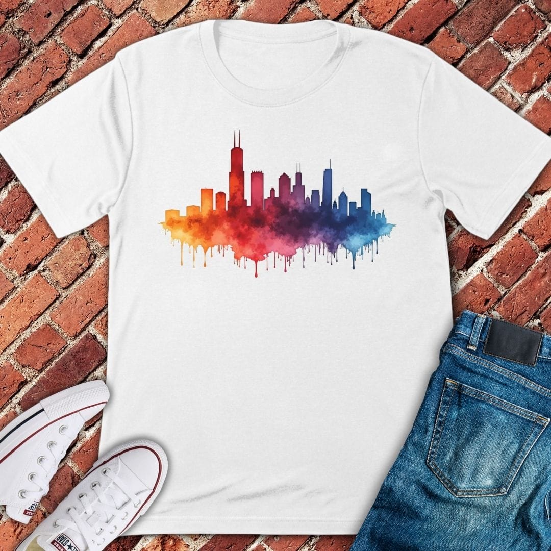 Chicago Rainbow Skyline T-Shirt
