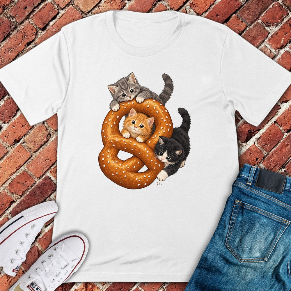 Pretzel Cats T-Shirt - White