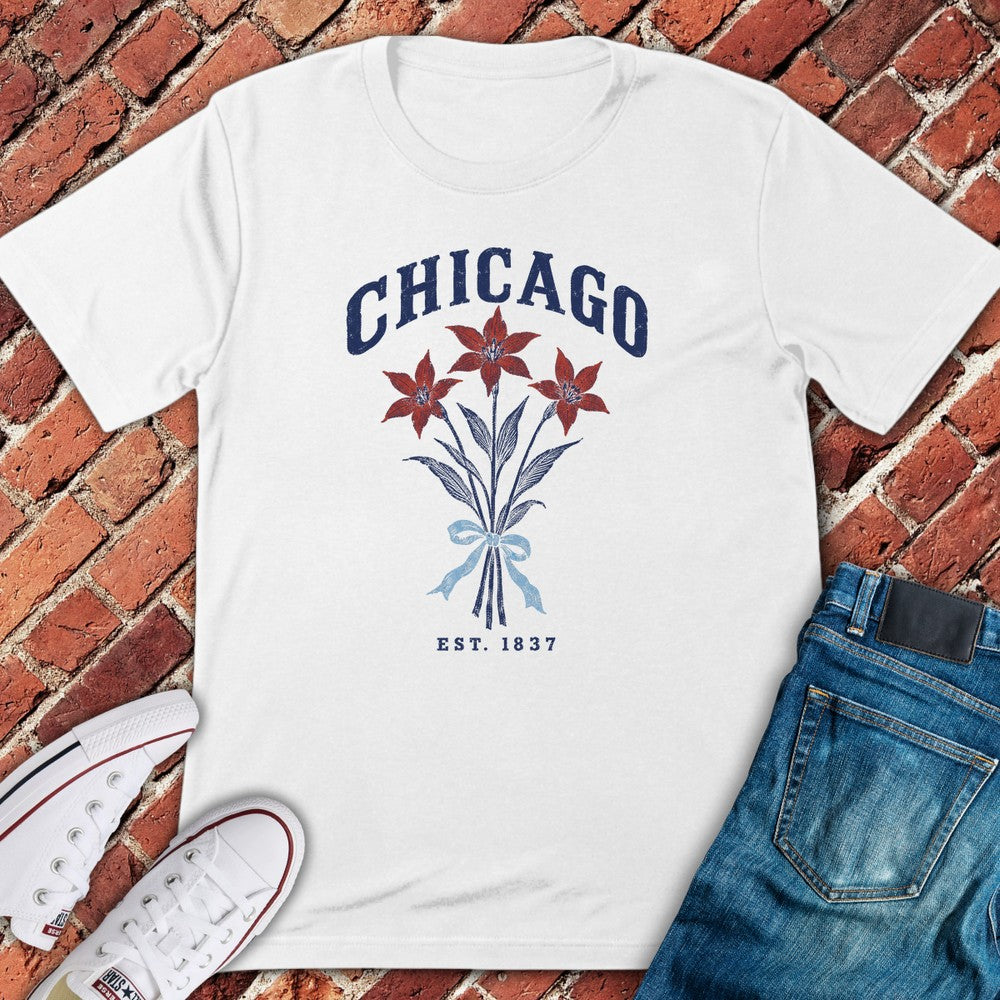 Flag Flower T-Shirt - White