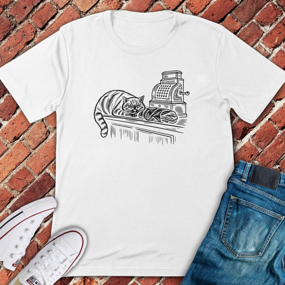 Deli Cat T-Shirt - White