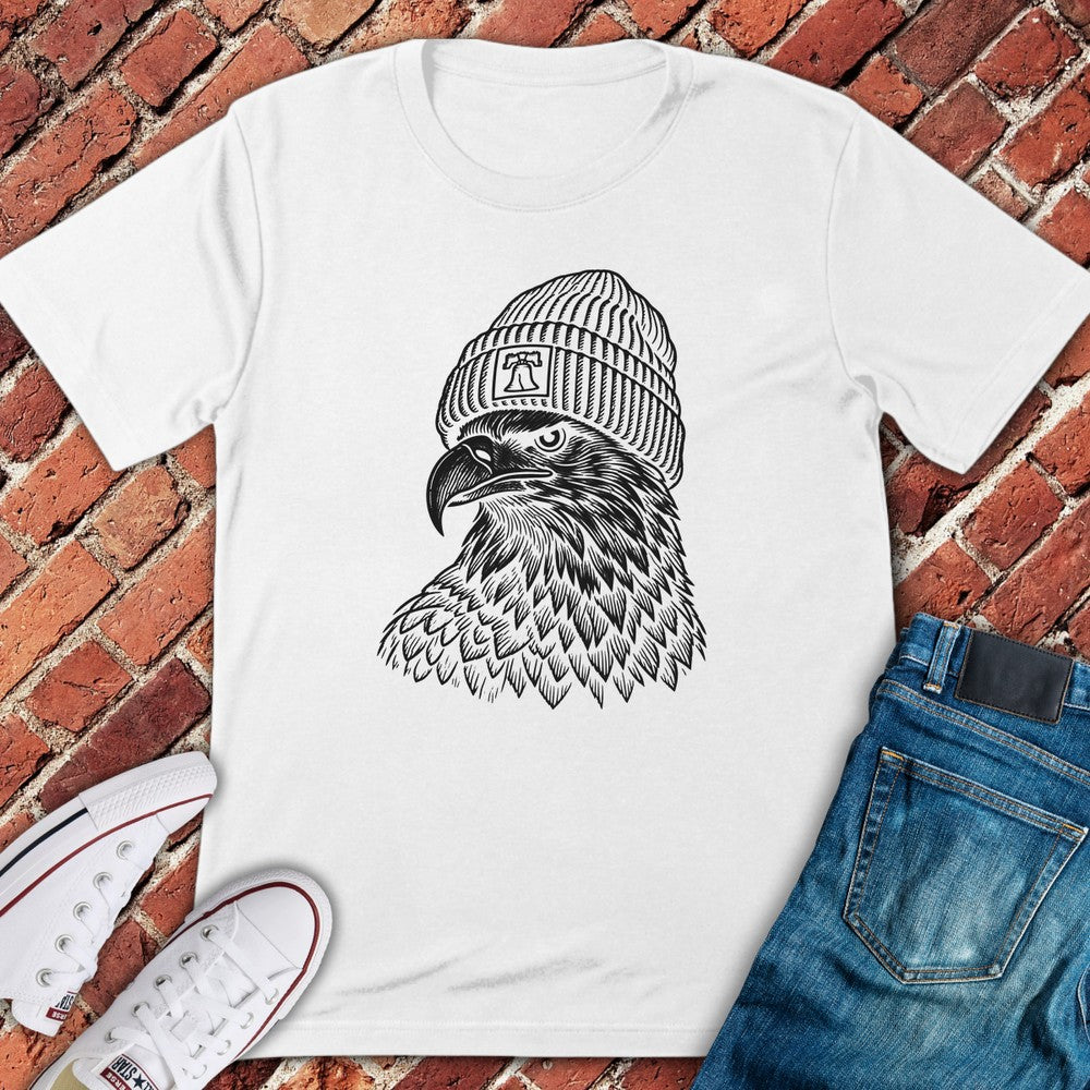 Beanie Eagle T-Shirt - White