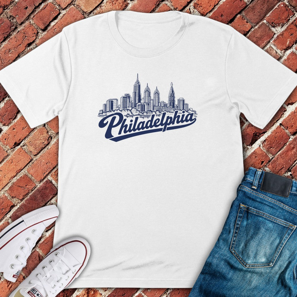 Script Skyline T-Shirt - White