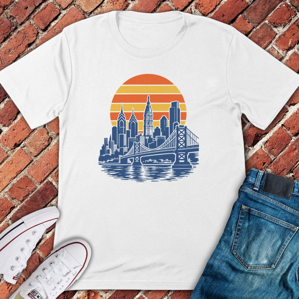 Sunset Skyline T-Shirt - White