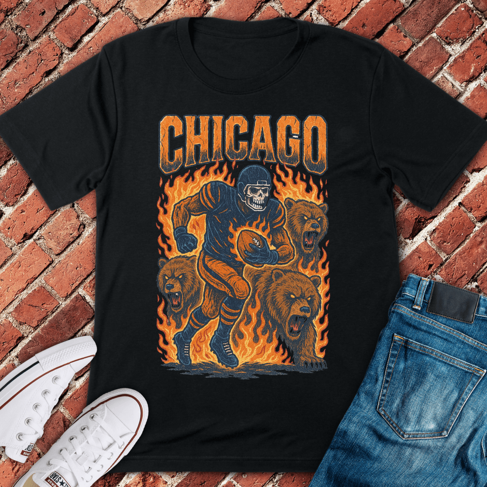 Chicago Football Grunge T-Shirt