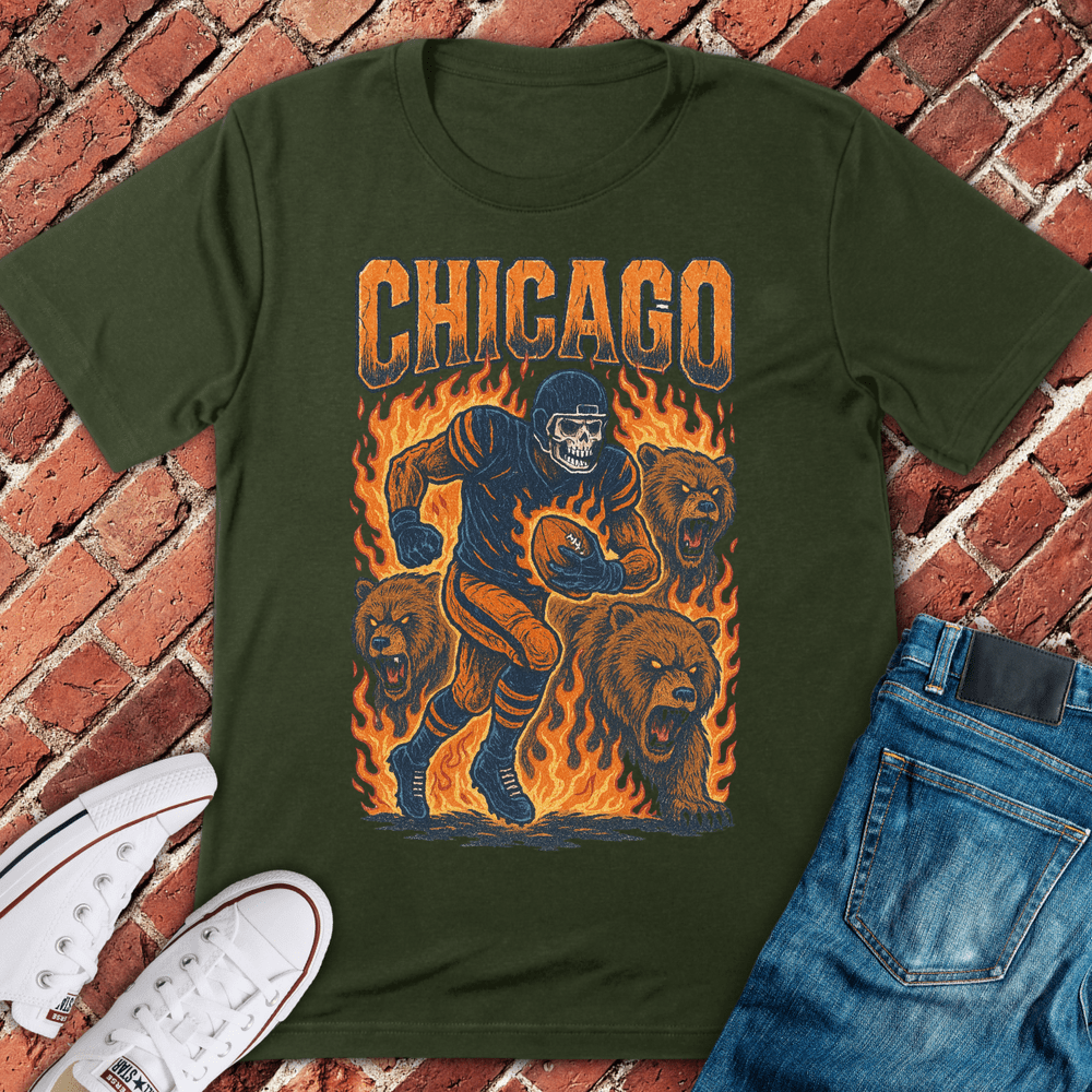 Chicago Football Grunge T-Shirt
